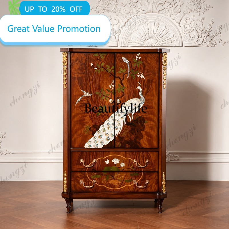Storage & Organization - M178 Amerikaanse retro massief houten kast,