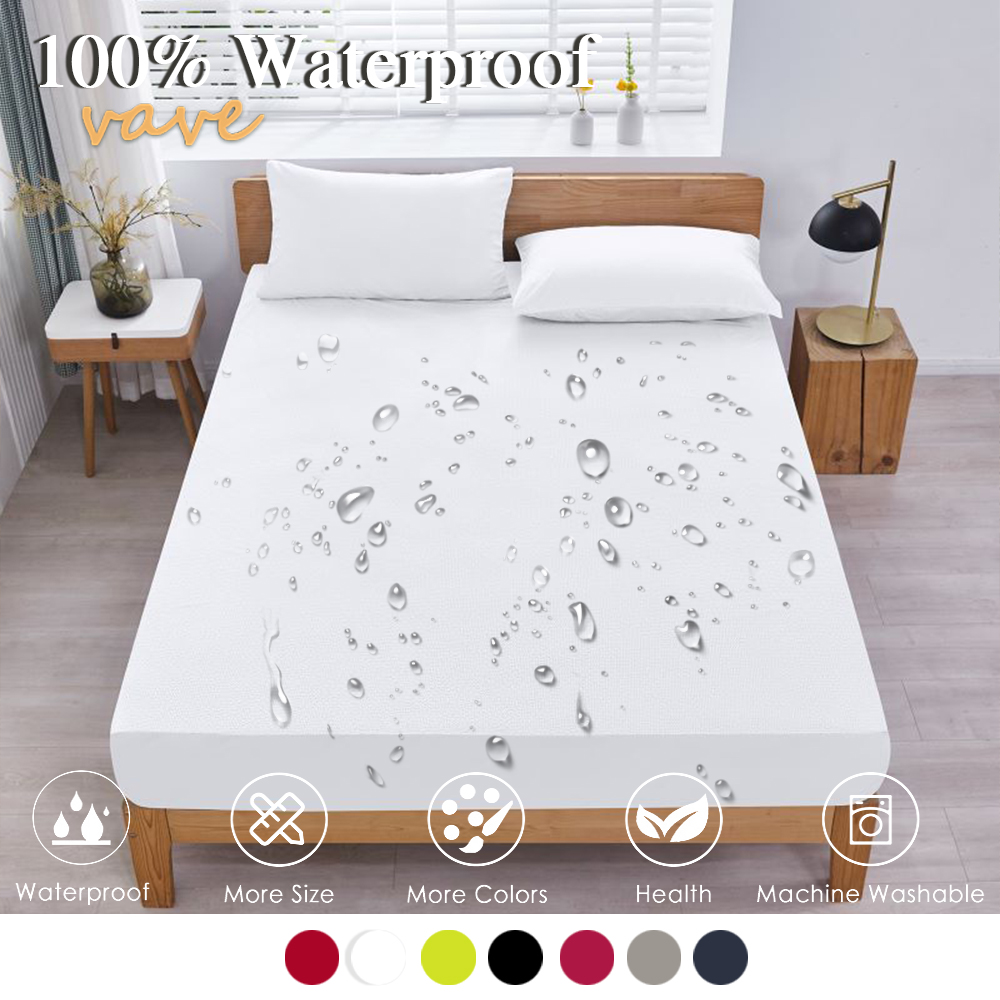 Waterproof Mattress Protector Breathable - 100% Waterdicht Hoeslaken Met Elastische Band