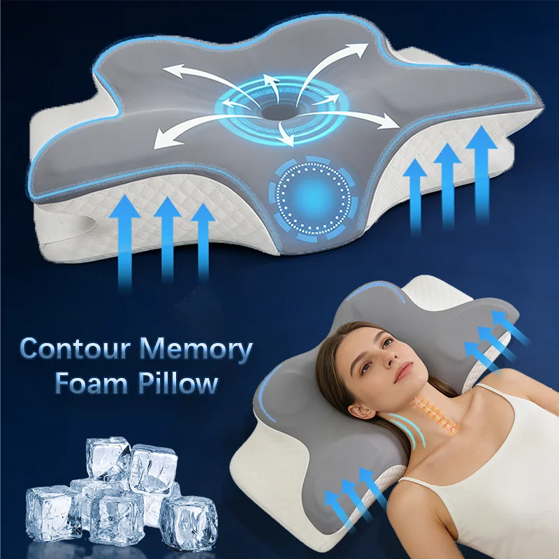 Memory Foam Orthopedic Pillow Neck Pain - Memory Foam Kussen Cervicaal Kussen Nekpijnverlichting