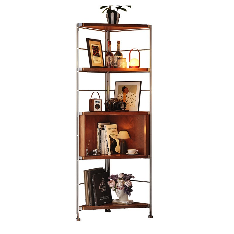 Storage & Organization - Middeleeuwse hoekplank, driehoekige woonkamerkast, multifunctionele hoekopbergkast
