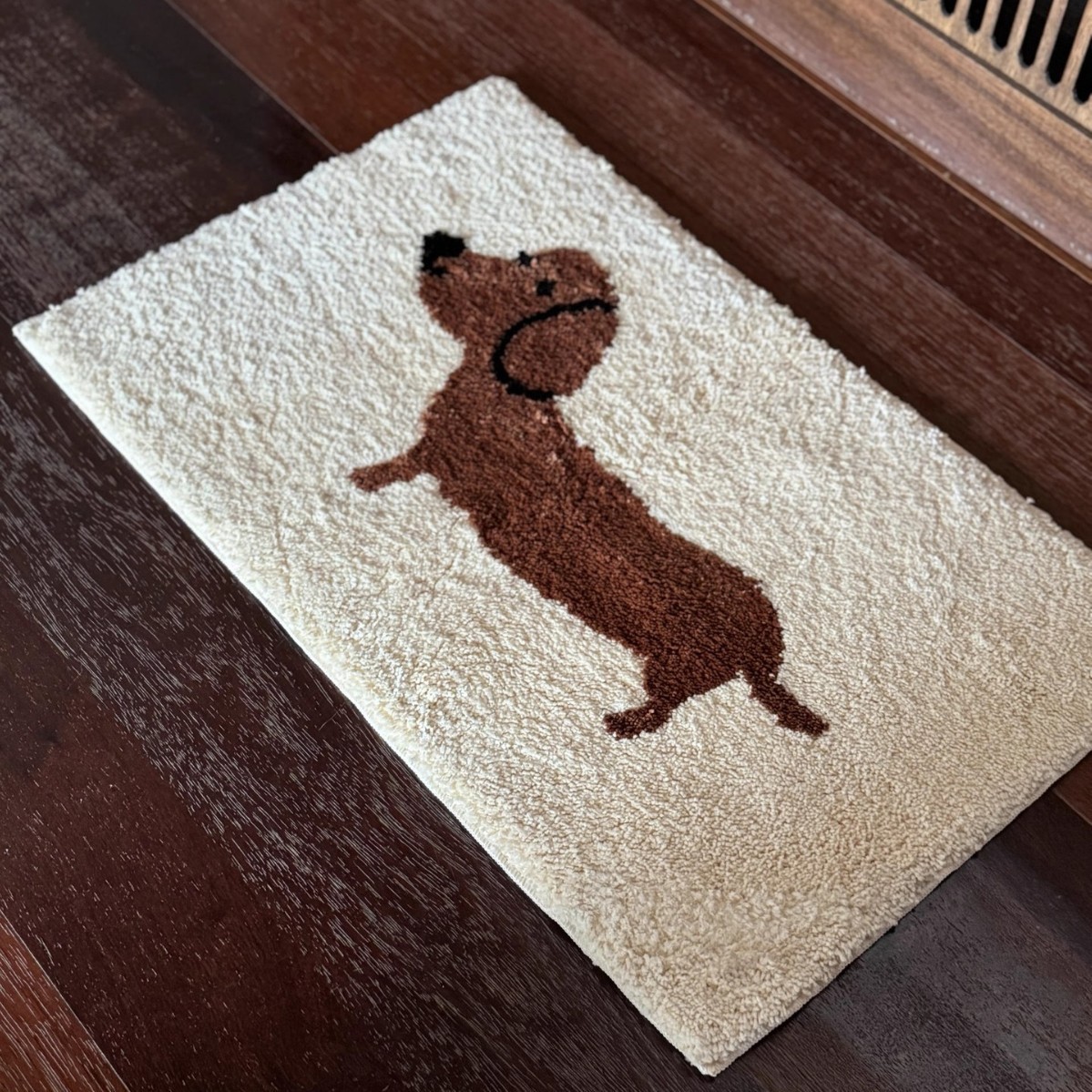 Quick Dry Diatomite Bath Mat - VIKAMA Badmat met teckelprint, antislip, waterabsorberend,