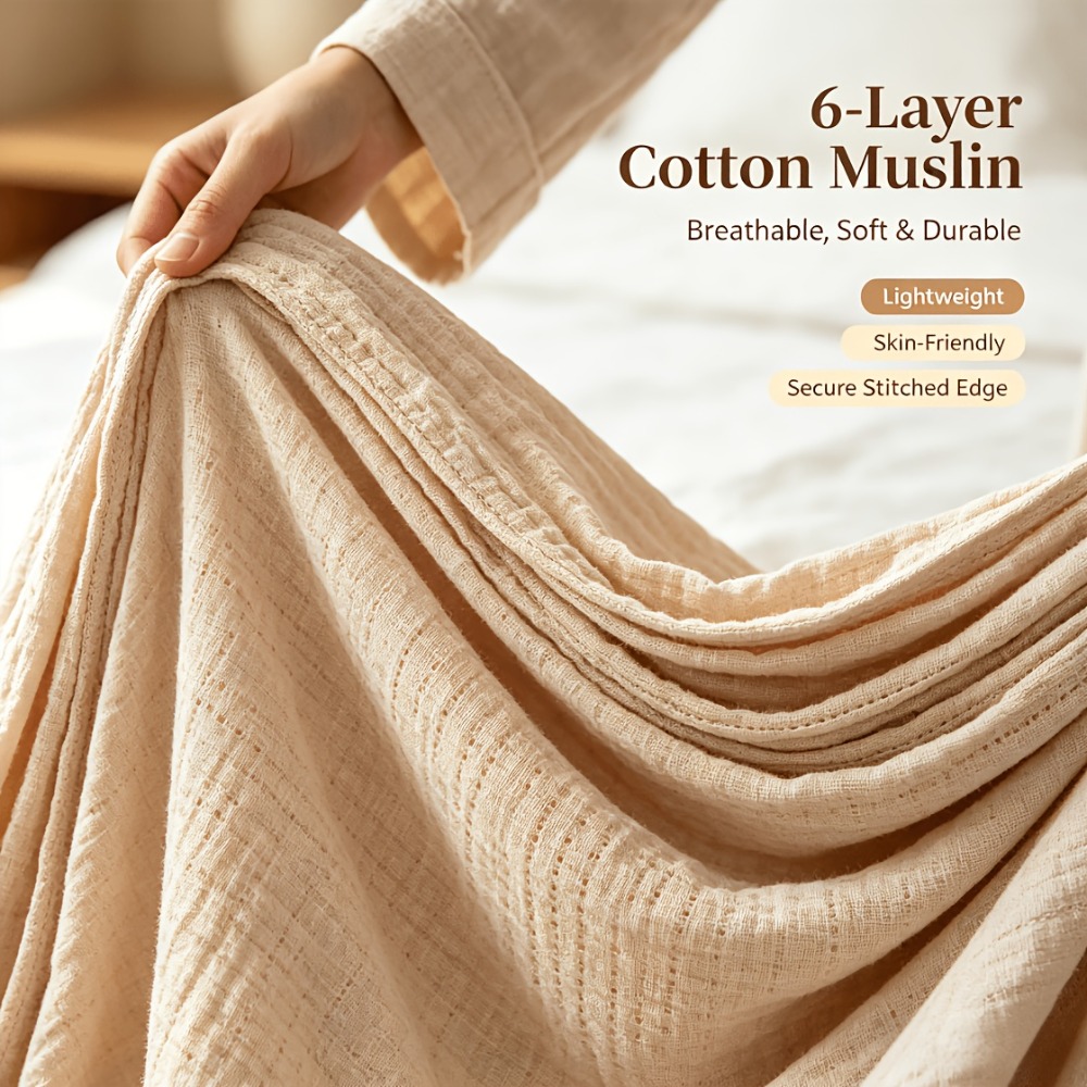 100% katoenen mousseline deken - Muslin Cotton Bedspread recensie en prijs