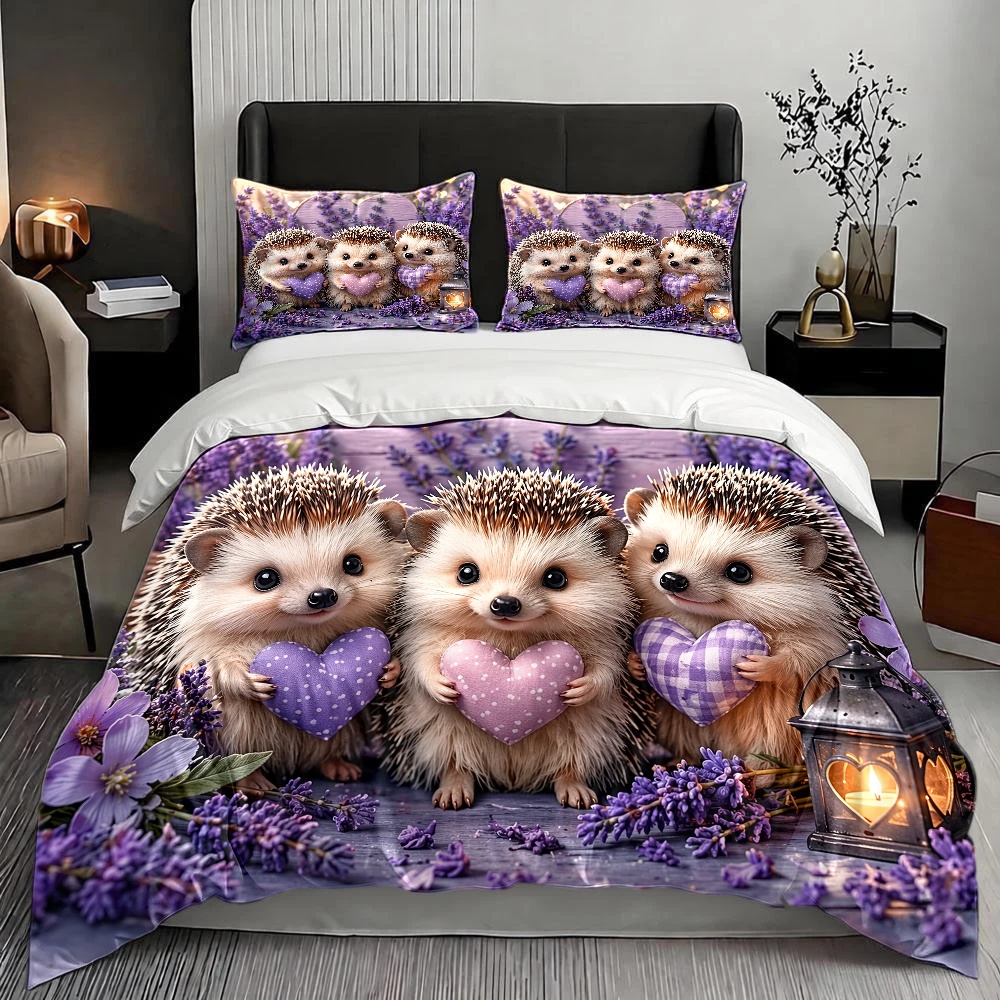 3-delige lavendelkleurige egel - Duvet Cover Sets With Zipper recensie en prijs