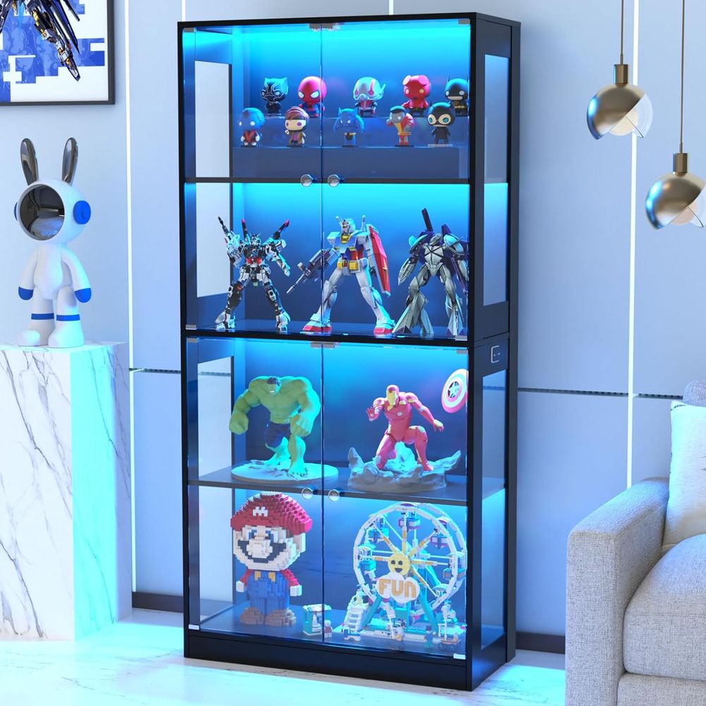 65 glazen vitrinekast, 4-laags - Storage & Organization recensie en prijs