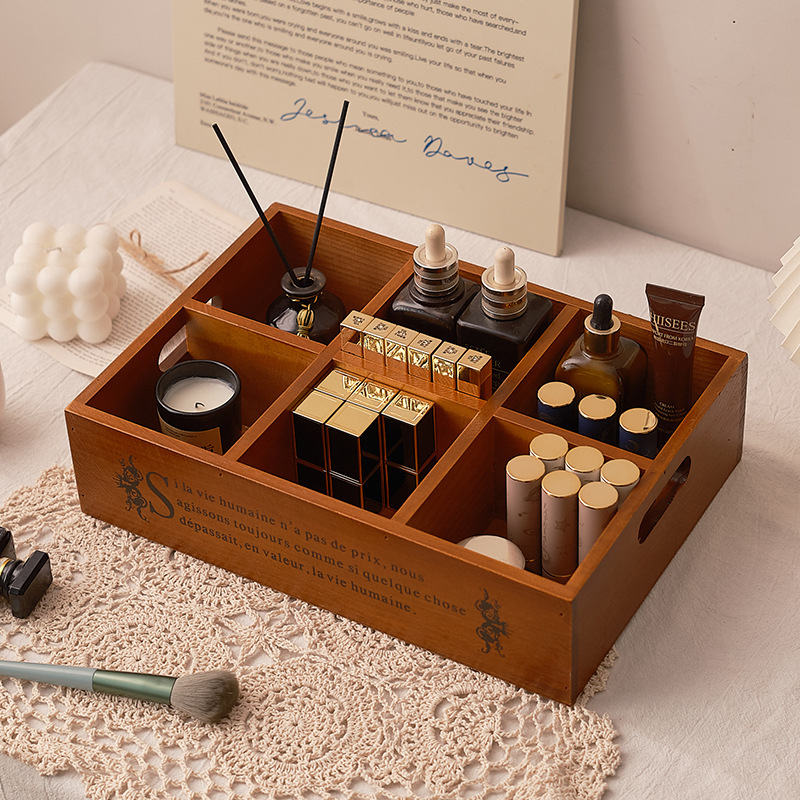 Zakka retro houten draagbare o - Storage & Organization recensie en prijs