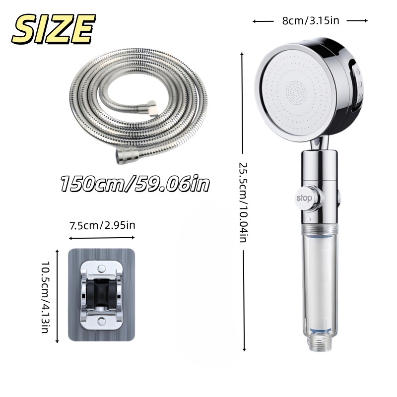 Zichtbaar filtervenster Hoge d - High Pressure Shower Head Handheld recensie en prijs