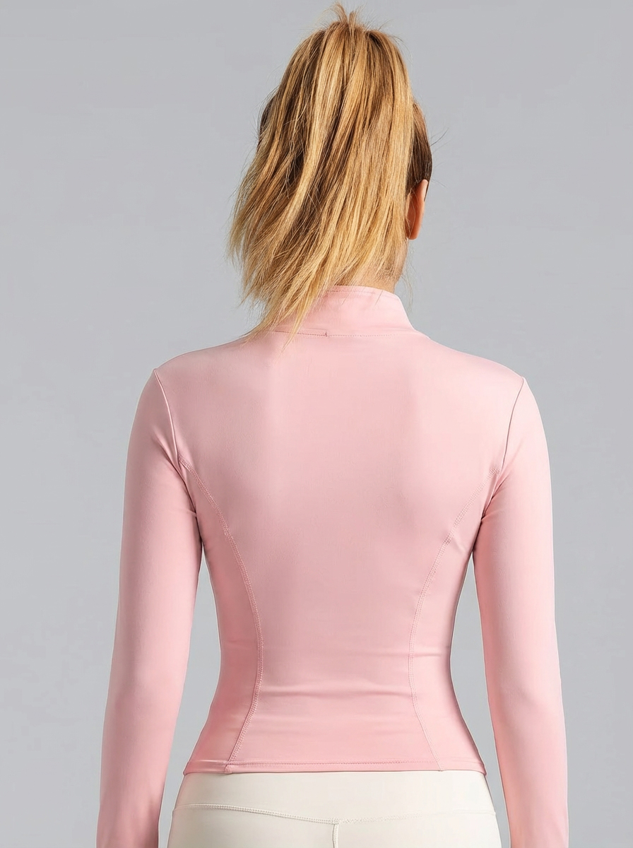 Nieuwe dames lichtroze yogajac - Lighting recensie en prijs