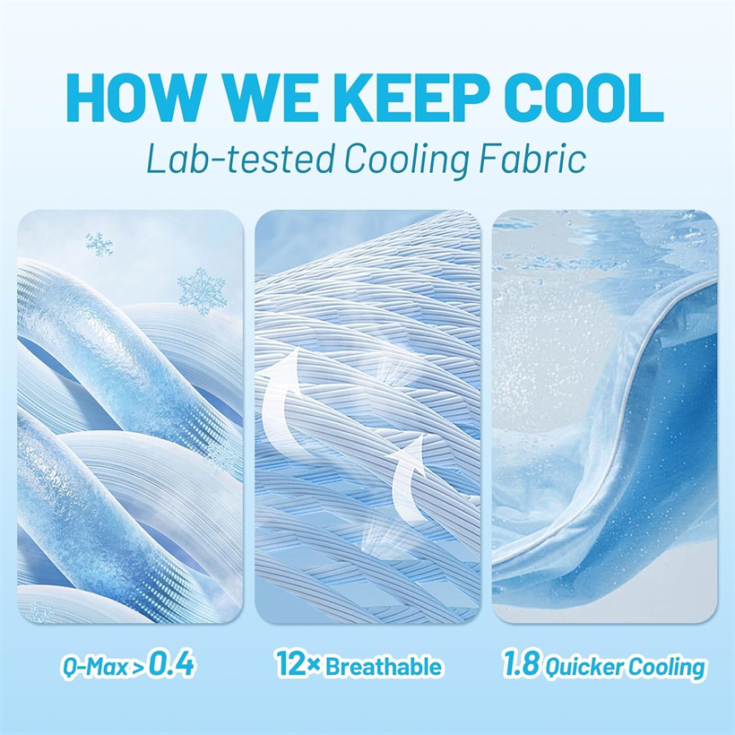 Koelbed hoeslaken Ice-Cool Tou - Fitted Bed Sheets Deep Pocket recensie en prijs