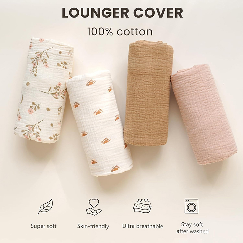 2 STUKS Baby Lounger Cover Mou - Muslin Cotton Bedspread recensie en prijs