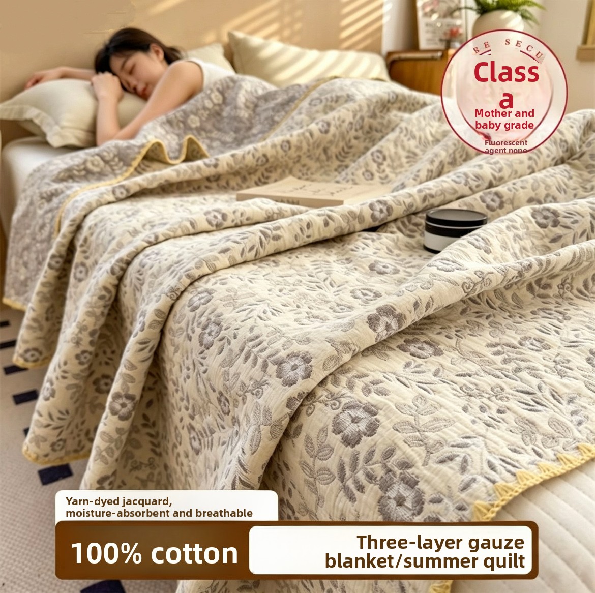 100% katoenen mousseline deken - Muslin Cotton Bedspread recensie en prijs