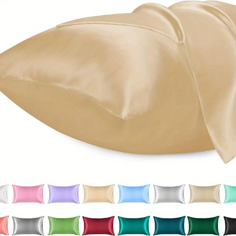 1PC satijnen kussensloop voor  - Satin Silk Pillowcase Hair Skin recensie en prijs