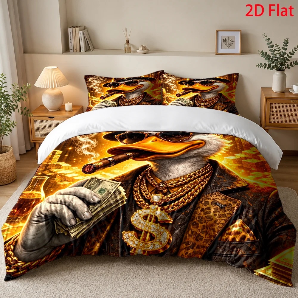Wealthy Duck thema dekbedovert - Duvet Cover Sets With Zipper recensie en prijs