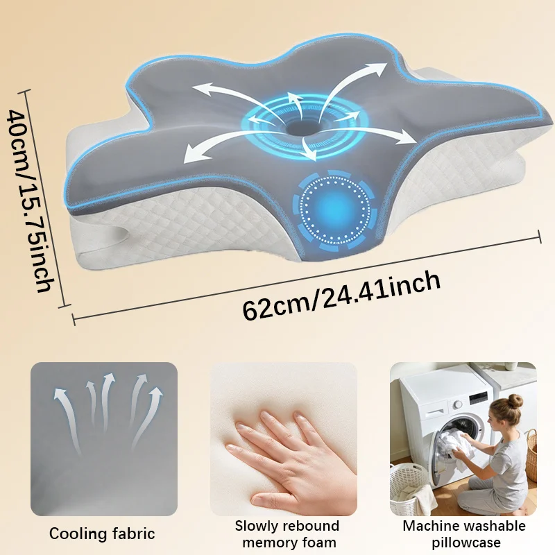 Memory Foam Kussen Cervicaal K - Memory Foam Orthopedic Pillow Neck Pain recensie en prijs