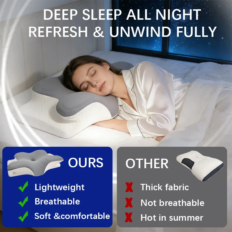 Memory Foam Kussen Cervicaal K - Memory Foam Orthopedic Pillow Neck Pain recensie en prijs
