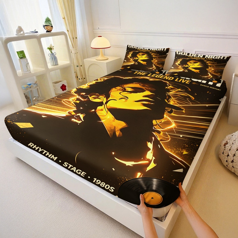 Pop Icon Michael Jackson hoesl - Fitted Bed Sheets Deep Pocket recensie en prijs