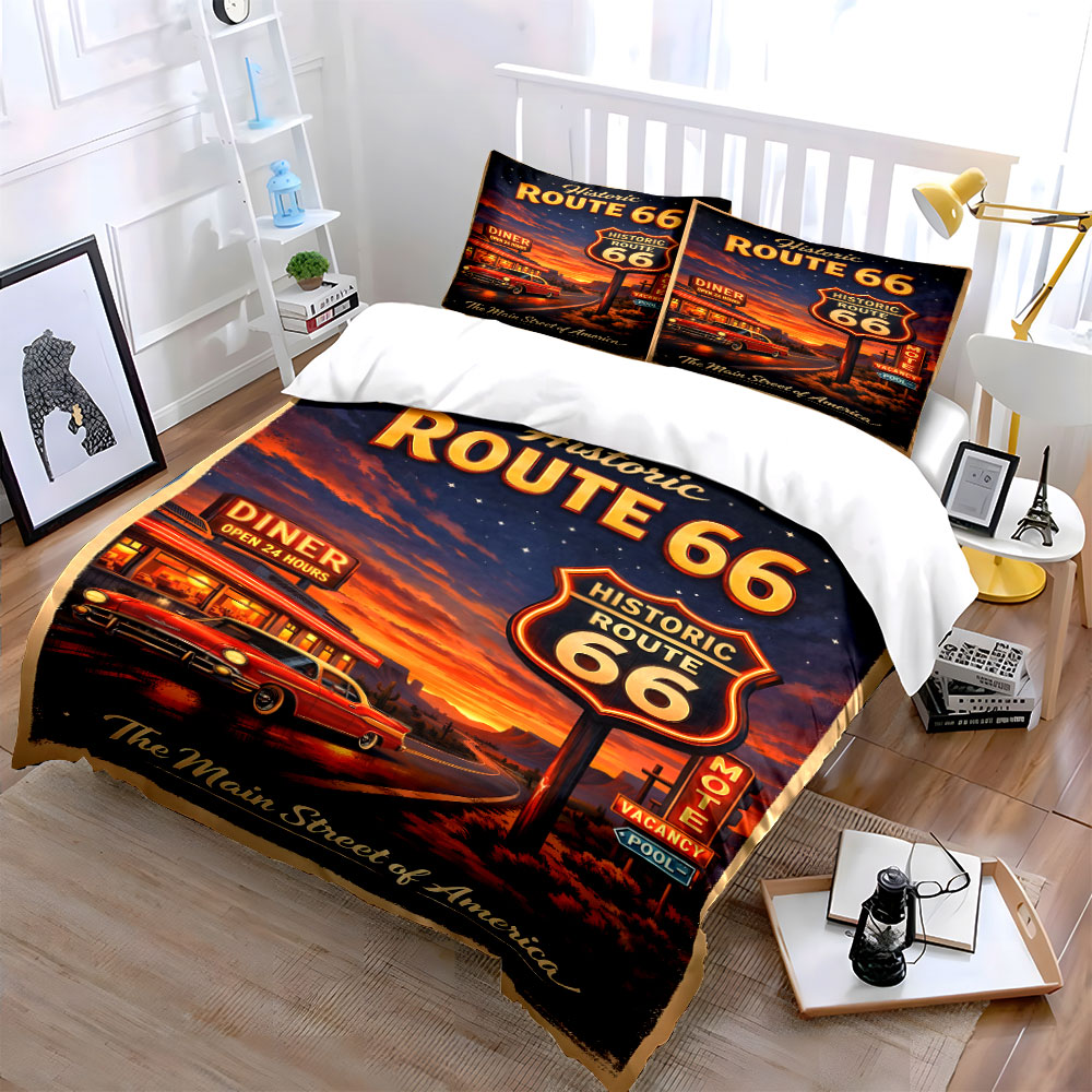 Nostalgische nacht op Route 66 - Duvet Cover Sets With Zipper recensie en prijs