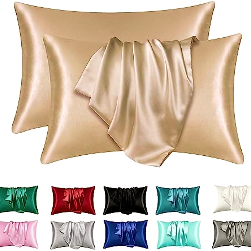 2 stuks satijnen zijden kussen - Satin Silk Pillowcase Hair Skin recensie en prijs