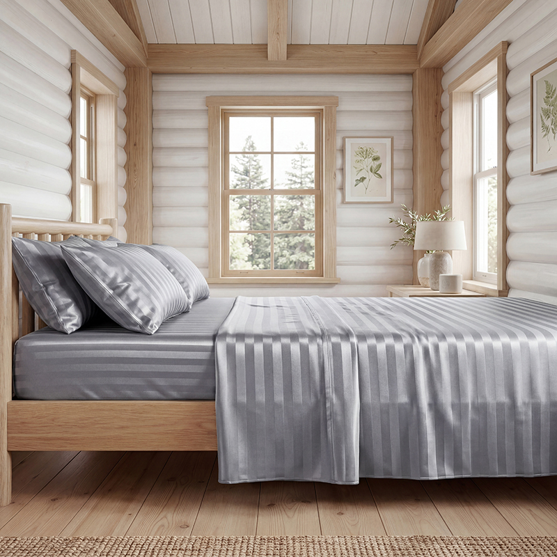 Kreukvrije gestreepte satijnen - Fitted Bed Sheets Deep Pocket recensie en prijs