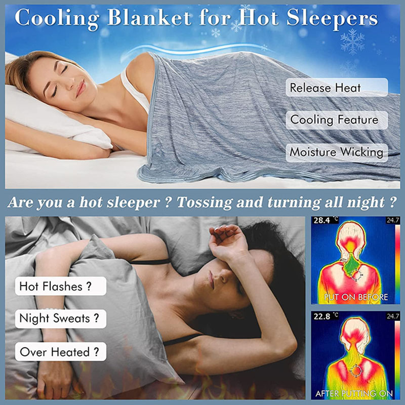 Koelende zomerdeken voor warme - Cooling Blanket Hot Sleepers recensie en prijs