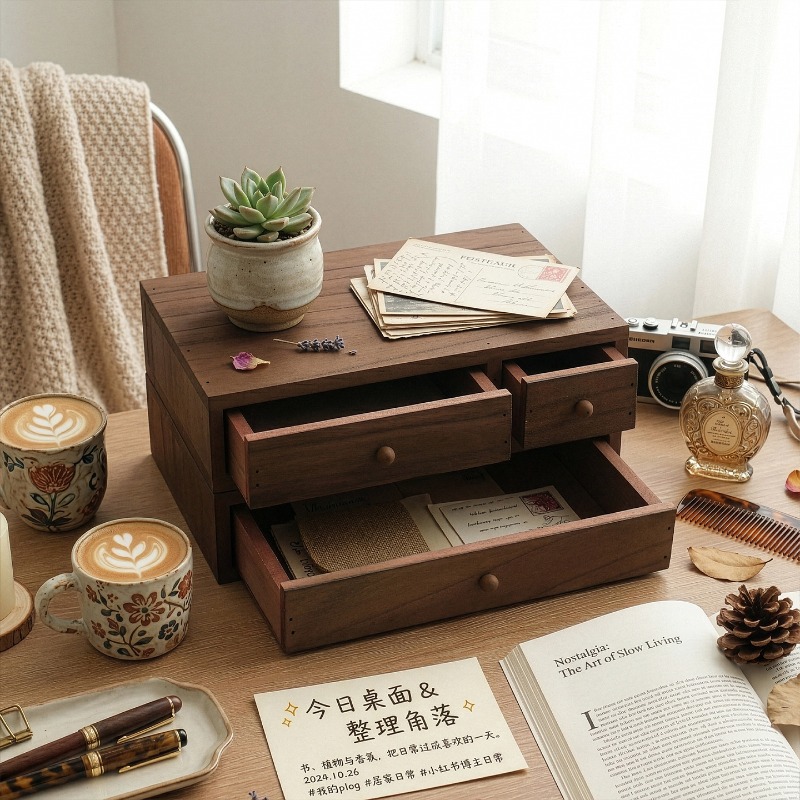 Houten opbergdoos voor op het  - Storage & Organization recensie en prijs