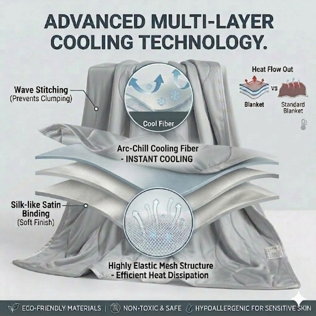 Lichtgewicht, ademende, verkoe - Cooling Blanket Hot Sleepers recensie en prijs